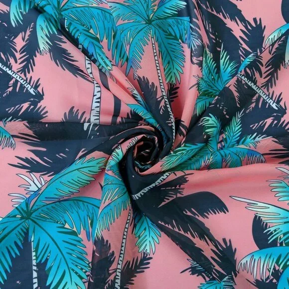 Womens Swimwear Chiffon Printed Cover up Beach - Picture 3 of 5